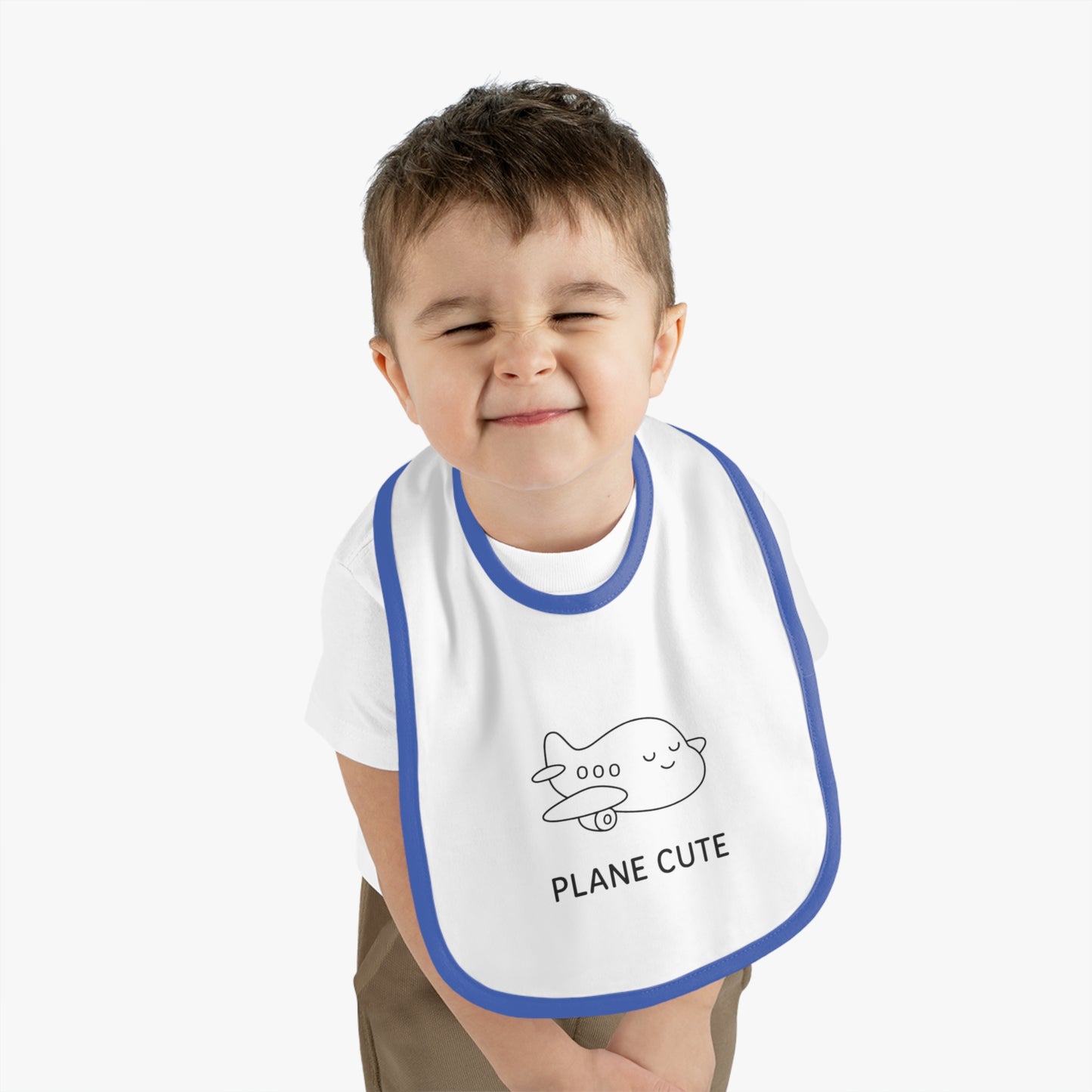 Baby Bib with Airplane Design