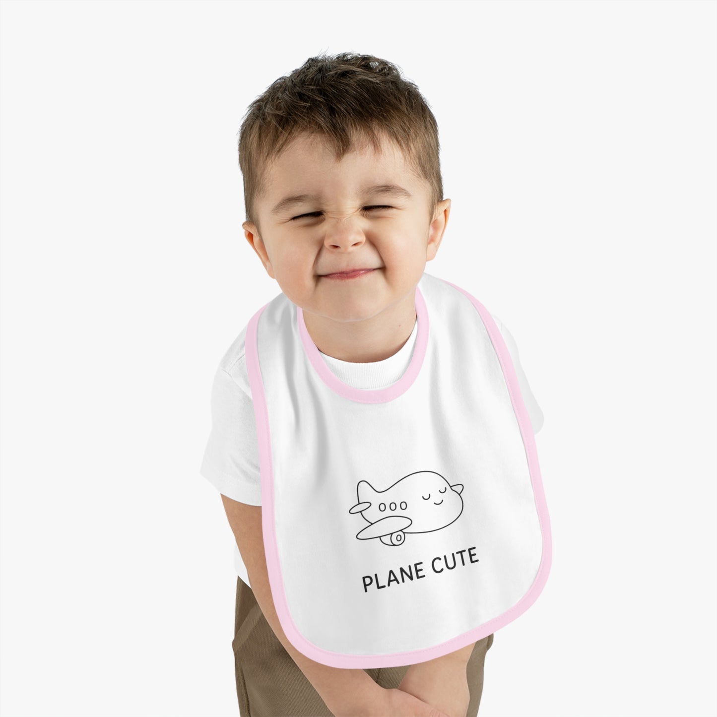 Baby Bib with Airplane Design