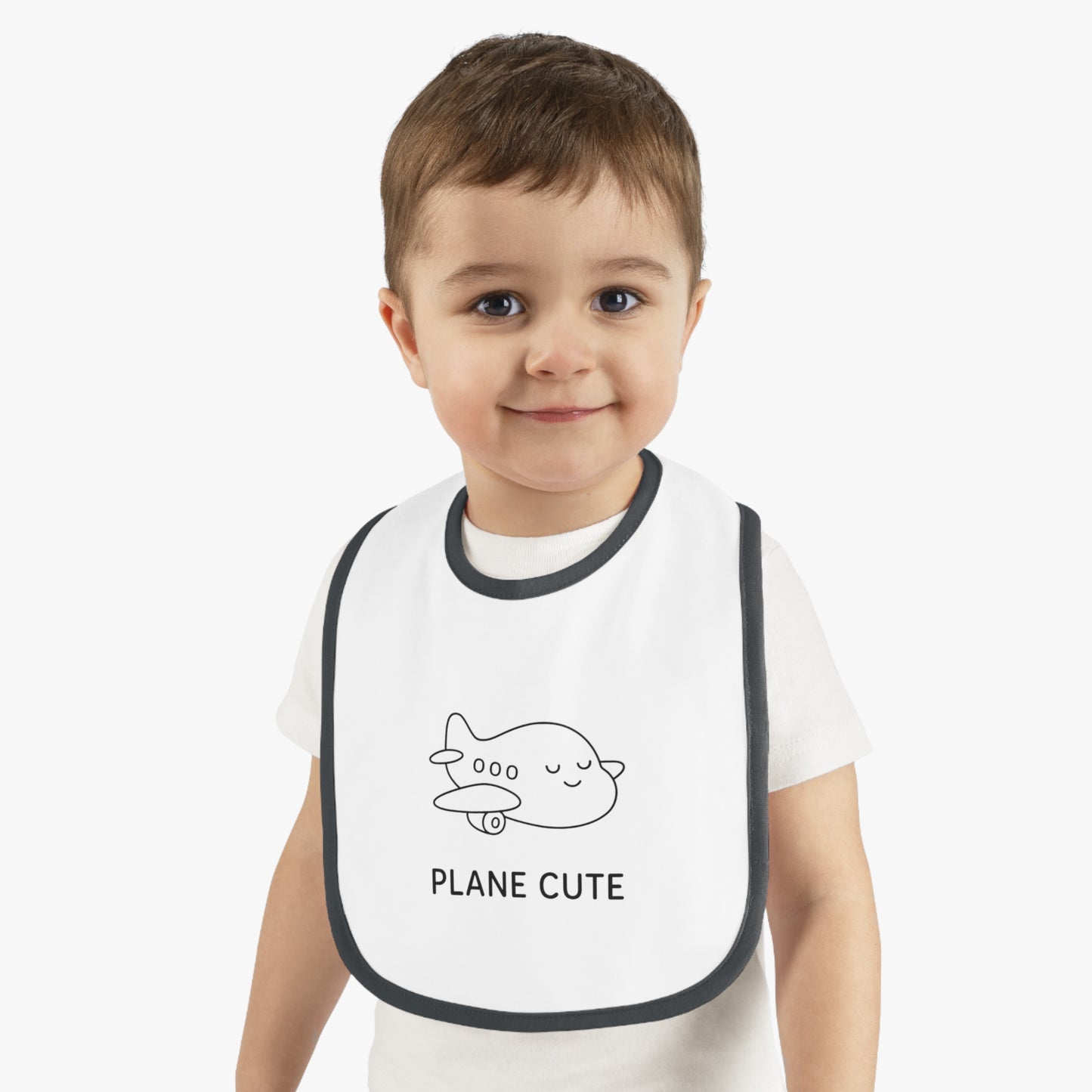 Baby Bib with Airplane Design