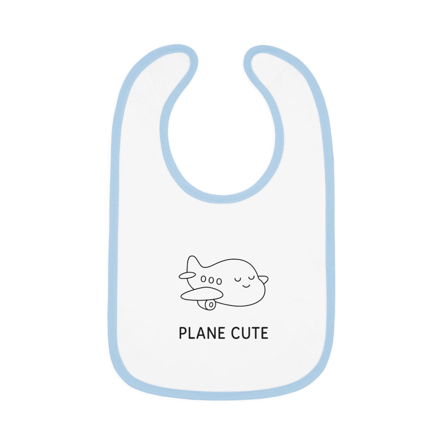 Baby Bib with Airplane Design