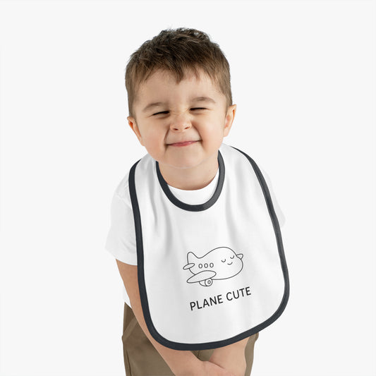 Baby Bib with Airplane Design