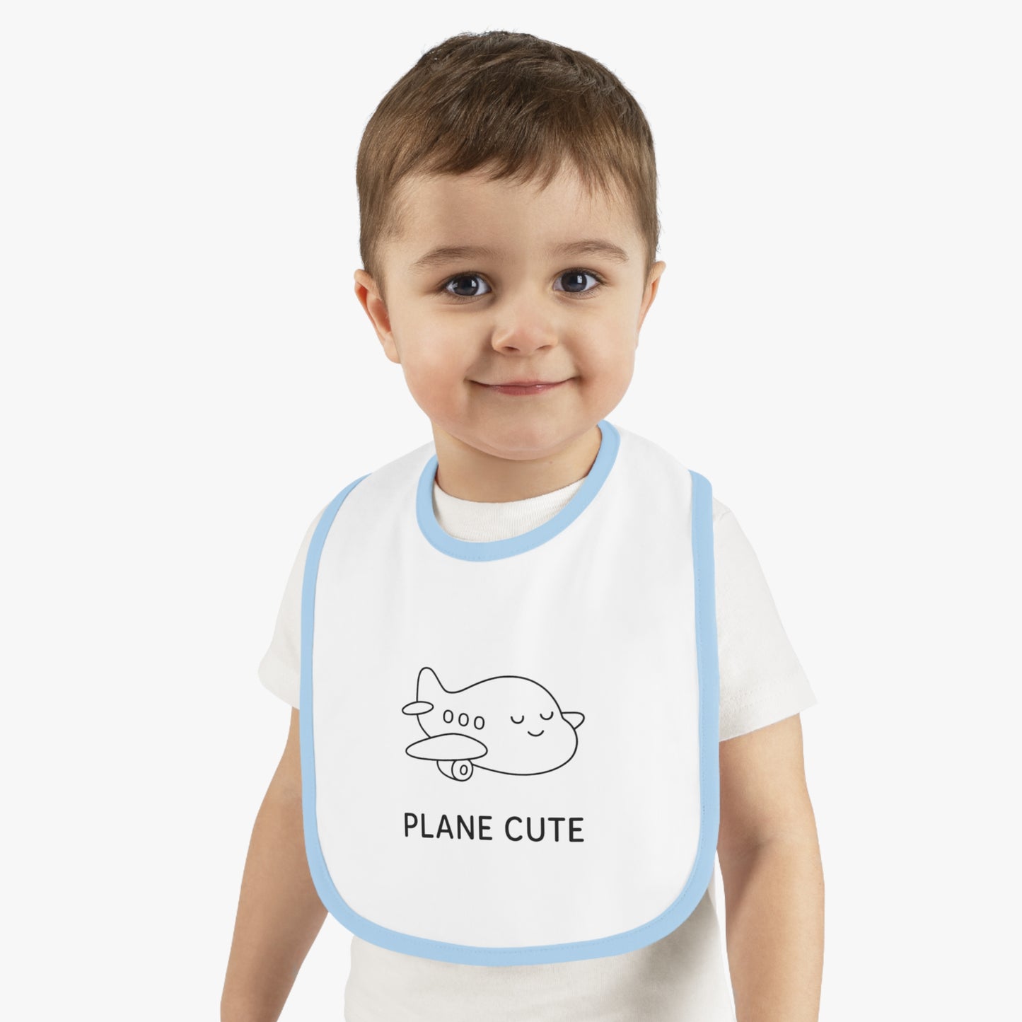 Baby Bib with Airplane Design