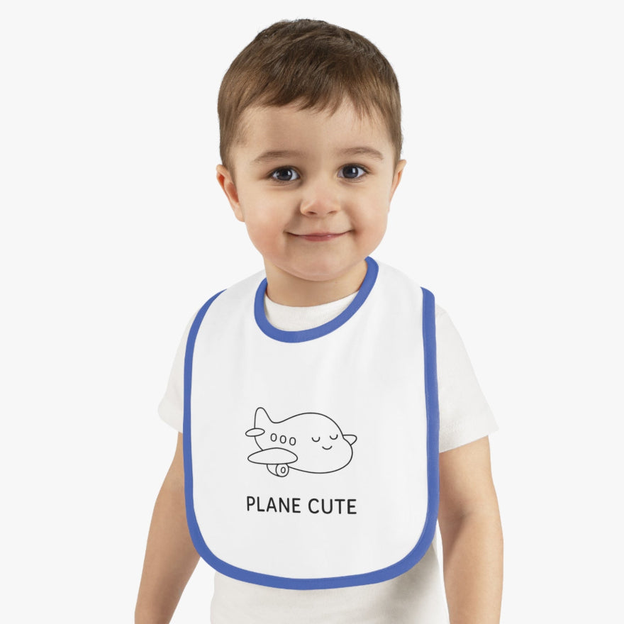 Baby Bib with Airplane Design