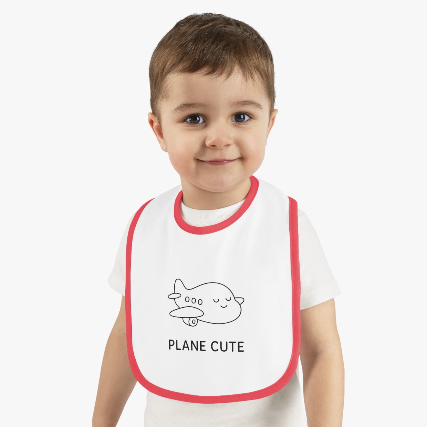 Baby Bib with Airplane Design
